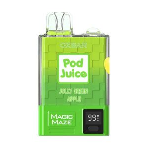 OxBar X Pod Juice Disposable Vape Jolly Apple Green 10000 Puffs